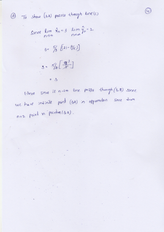 @ To show (32) passes through line (c) no ned Sinice lim &n=3 limf-2 7 [ 1)-93] 3= 51[2] - 3 Elence we have since it n o line