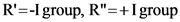 R=-I group, R=+I group
