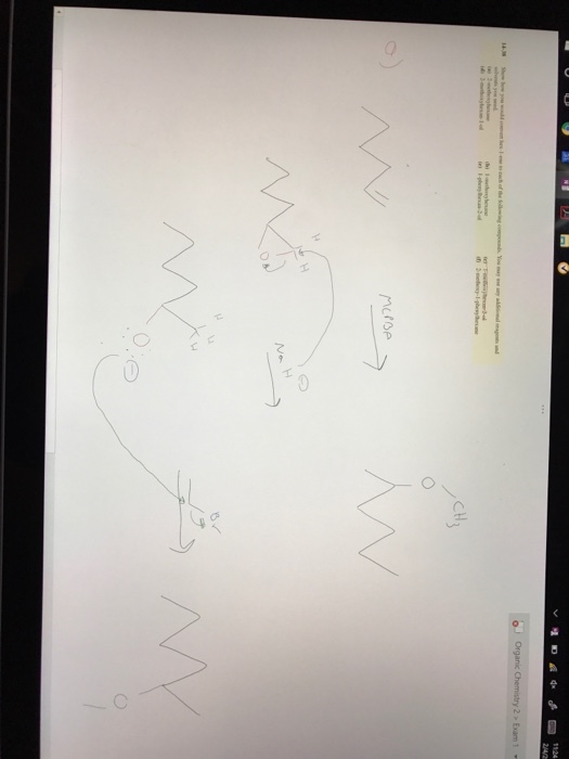 o organic chemistry 2 Exam1