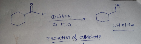 O Oy И OLSAT HY 2 Ho Istobtim reduction of addehyde