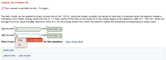 Chapter 30, Problem 59 Z Your answer is partially