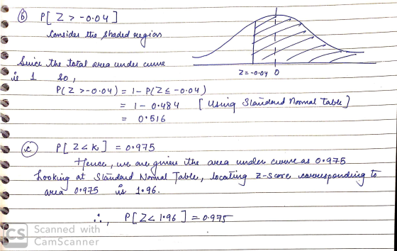 * PLZ 2-0.04] Consider the shaded reegias - V - Sunce the total area under come il 1 2=-0.04 o so _ PLZ >-0.04) = 1- PLZE-0.0