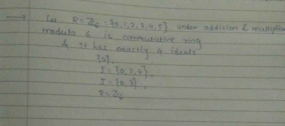 259 12.3,4,5 under addisionmtiplia moduloー6-1 s_cornmutative ming- -It has enactly Ideals