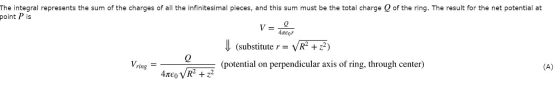 The integral represents the sum of the charges of all the infinitesimal pieces, and this sum must be the total charge point P