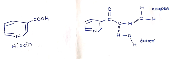 H accepioa COOH oH C | donos Niacin