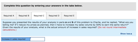Complete this question by entering your answers in the tabs below. Required C Required E Required A Required B Required D Sup