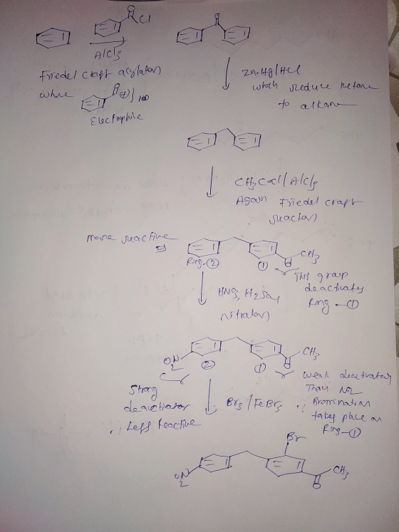 Alce Friedel craft aglatan where to I Zn.ltgltel which reduce before to alkane = IT. Electrophile cff Callalla Asoon tre del