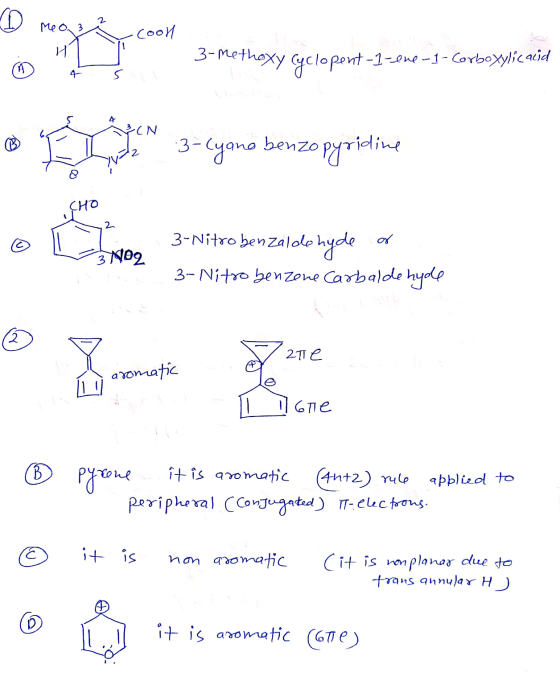 0 Meo 3 -cool H 3-methoxy cyclopent-1-one-1- Corboxylic acid A 4 3 CN 3-cyano benzopyridine CHO 2 or 3 NO2 3-Nitro benzaldehy