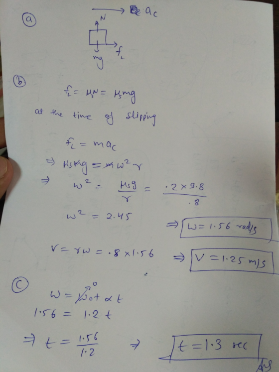at the tine glippv了 九=ma ·2×9.8 wa_ = 2.WS 39
