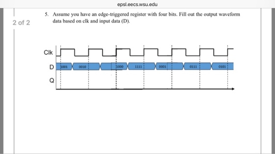 Assume you have an edge-triggered register with fo