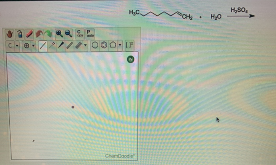 Н.С. H2SO4 - CH₂ + H2O с opy este C- *** // ChemDoodle