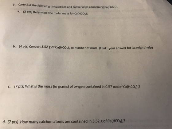 Carry out the following calculations and conversio