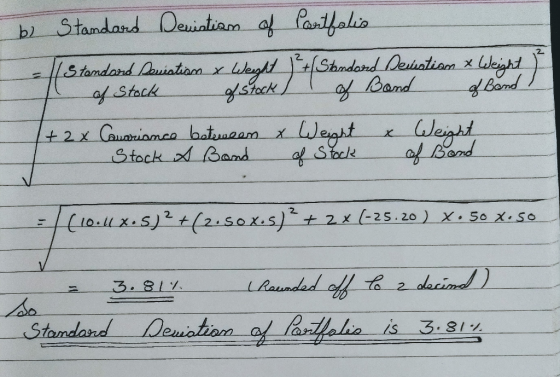 b Standand Deiatiam af Parlfalia 2. Stamdand Dauiation x tShndand Deiationx Band fstack af Stock band Legst af Stockk +2x Cua