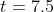 t =7.5