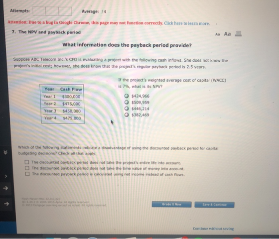 Attempts: Average: 14 . Attention: Due to a bug in Google Chrome, this page may not function correctly. Click here to learn m