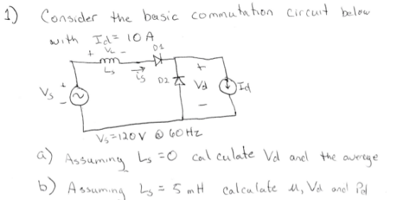 1) Consider the basic coutoncirct balee L-s A- sSumin Calculate Va