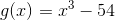 g(2) = 73 – 54