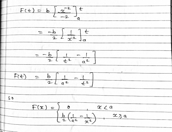 F(t) = b 1 0 ] | 5 11 | frt) = L L 1 2 Q2. SO | F(X) ) F(x) =) 일 <a 1 (ex) → 229 | x