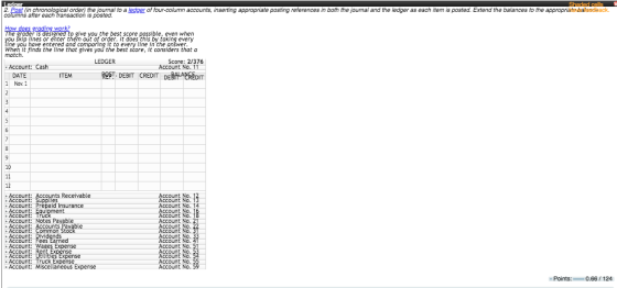 Ladoor Shaded calls 2 Post (in chronological order) the journal to a ledger of four-column accounts, inserting appropriate po