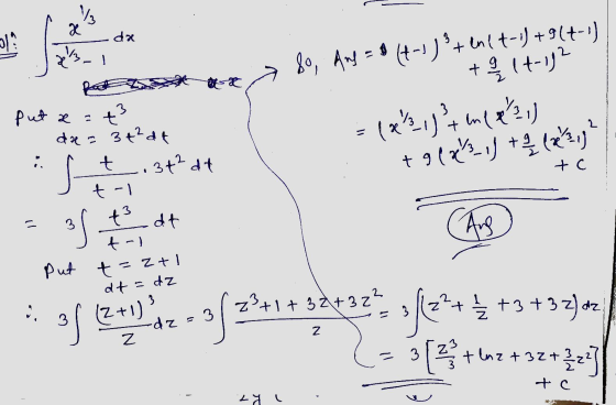 / da !! x 1 80, Any = *(4-1)+bm{+-1 +9(+-1) + 9 lt-ig? = (x²21) 4 in (421) + 9133_1] +1 (121 put a = t3 da = 3+2 dt t 3+2 dt