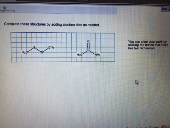 Complete these structures by adding electron dots