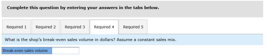 Complete this question by entering your answers in the tabs below. Required 4 Required 1 Required 2 Required 5 Required 3 Wha