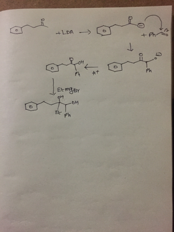 endommen + LDA + Ph. → OH / Etmgby OH Et ph
