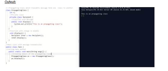 Output: let a grivate class Recipdent alle vedd islayD Inner.dssplayt publie clans Pan