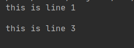 this is line 1 this is line 3