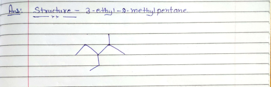 Anis Structure - 3-ethyl-2-methyl pentane