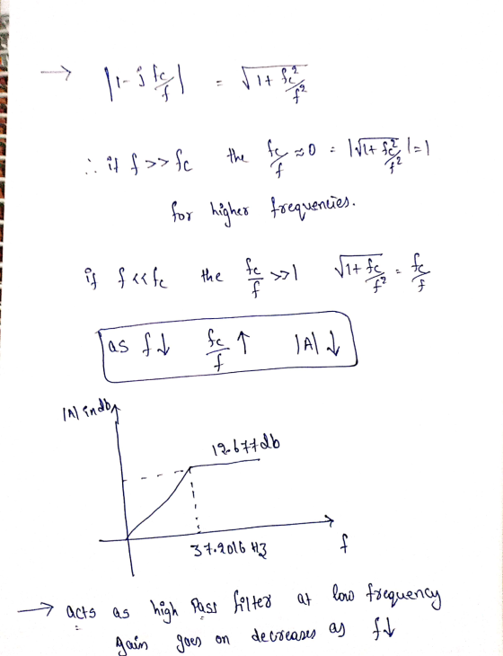 -> 11- stell Jit Singh . lit the fe no ... it f>> fc Elal f for higher frequencies. if fefe the >> 11t fc as fd fc f | Alah l