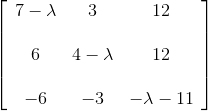 7-1 3 12 6 4-X 12 | -6 -3 -X-11