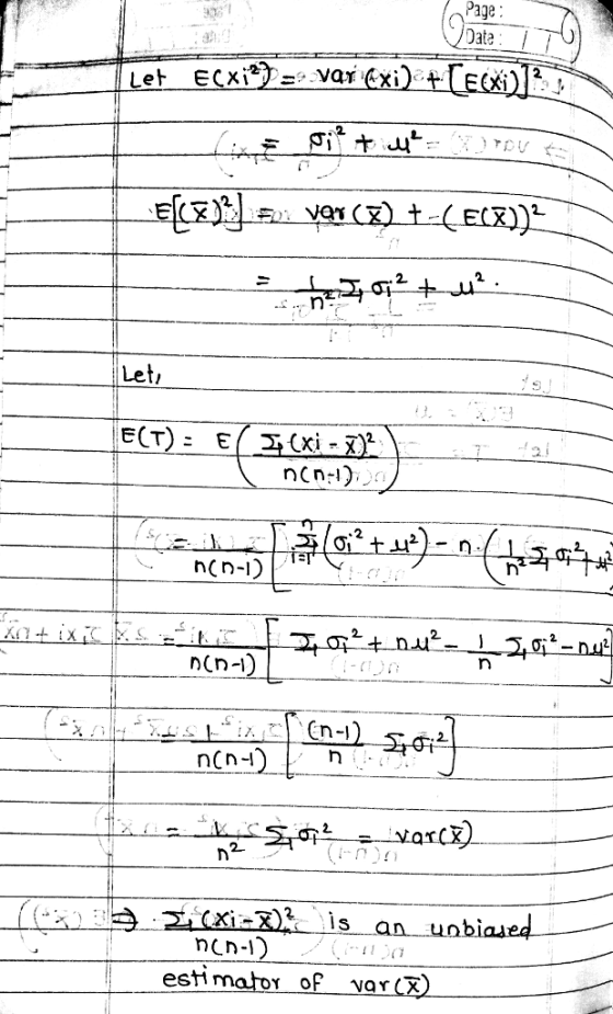 Page Date Let ECXiaxi Let n(n-) 2 n(n-l 2 dr O