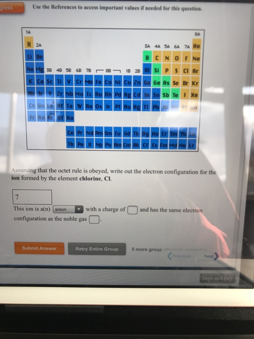 gress Use the References to access important values if needed for this question ZA 4A SA 6A7A He (Nor Na Mg 3B 4B 5B 68 78 8