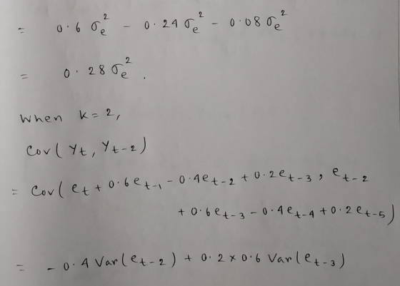 0 240 80 2 28 e When k 2 0 4e 0.2e t06et-304-4 0 2 e-5 0 4 Var (et-2) 0. 2 art 2 an ( et-3