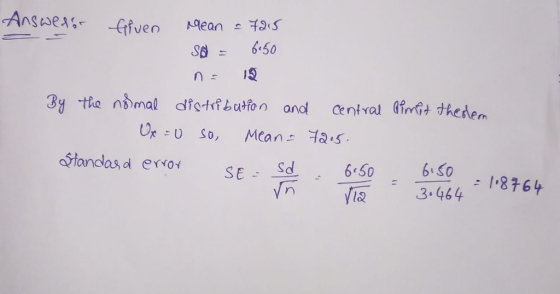 31 the nomal ditifbutfon and Centvol inGt theden ans iandasd ersot SE- Sd6.50 3.454
