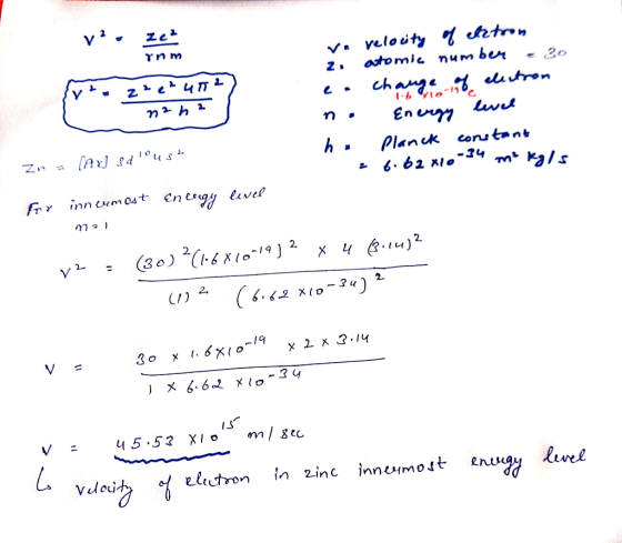 z. astomie num ber - 3 hPlanck cont.nt 30 x 1.6x10-19 Is zinc inemot cnuej