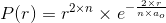 P(r)=r^{2\times n}\times e^{-\frac{2\times r}{n\times a_{o}}}