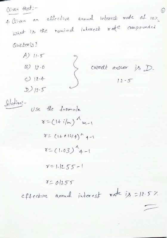 en an eeCfIve nnu ked., +Re ho n nd interest 8ste compounded 3) 2 0 C) 12 cPtect annu