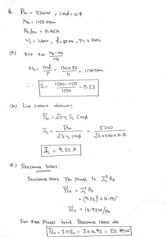 D. 23 S200 9.22 A losses Pen Phase is Jl