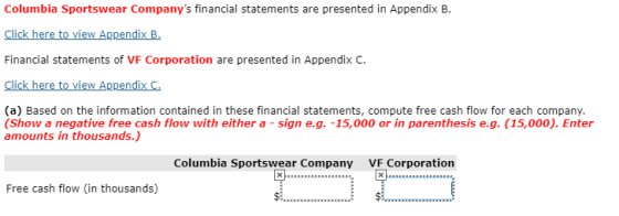 Columbia Sportswear Companys financial statements are presented in Appendix B. Click here to view Appendix B. Financial stat