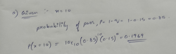 a) Guevan :-ท.io P6-10), 104,(0.8%15) 0,1969