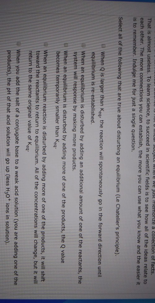 UULUUI VULL I TULU Cui suujell wiele we just memorize a collection of facts. That is almost useless. To learn science, to suc