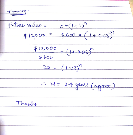 V) Vn ( It 0.03 6oo 20 ( 1,03 Thank