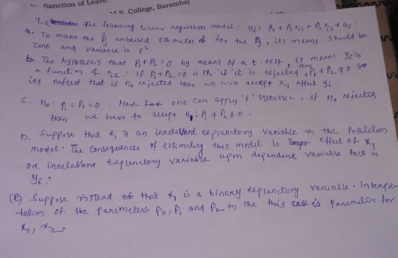 … sanction of Leave. College, Baramba) : To make the un baised esh matos Zano and vanianis v o for the , its means Should be r b. The hypothesis that 月+A-0 by means of at-+est ,itr means ye 90 one can appuy b uppose that又yan inrul ae are ERPlan tory vanialle inthe poRedin
