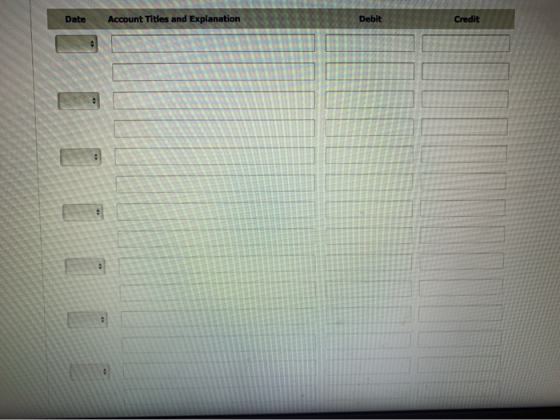 Date Account Titles and Explanation Debit Credit :..]