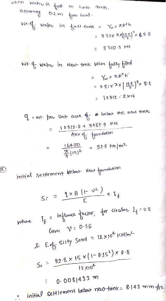When water is full in both tank. 0.2 m arcuming 14. of water in front tunk = free boat. WA Vox KR²h - 9-81x 18(13:9965-8 - 8