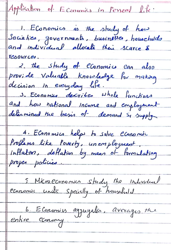 and indi vidla) allocali thei sCarce J 2. he sudy el eCononuia Can alho DV now b solve econo nic overty,un em «inf, economi u en