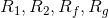 R_{1},R_{2},R_{_{f}},R_{g}