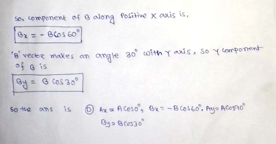 so, component of G along PosHwe x ovis is, buatss mates an onge a ofh , 5 8 vecthe o e By 스 B cos 30° arpomt- So the oms is